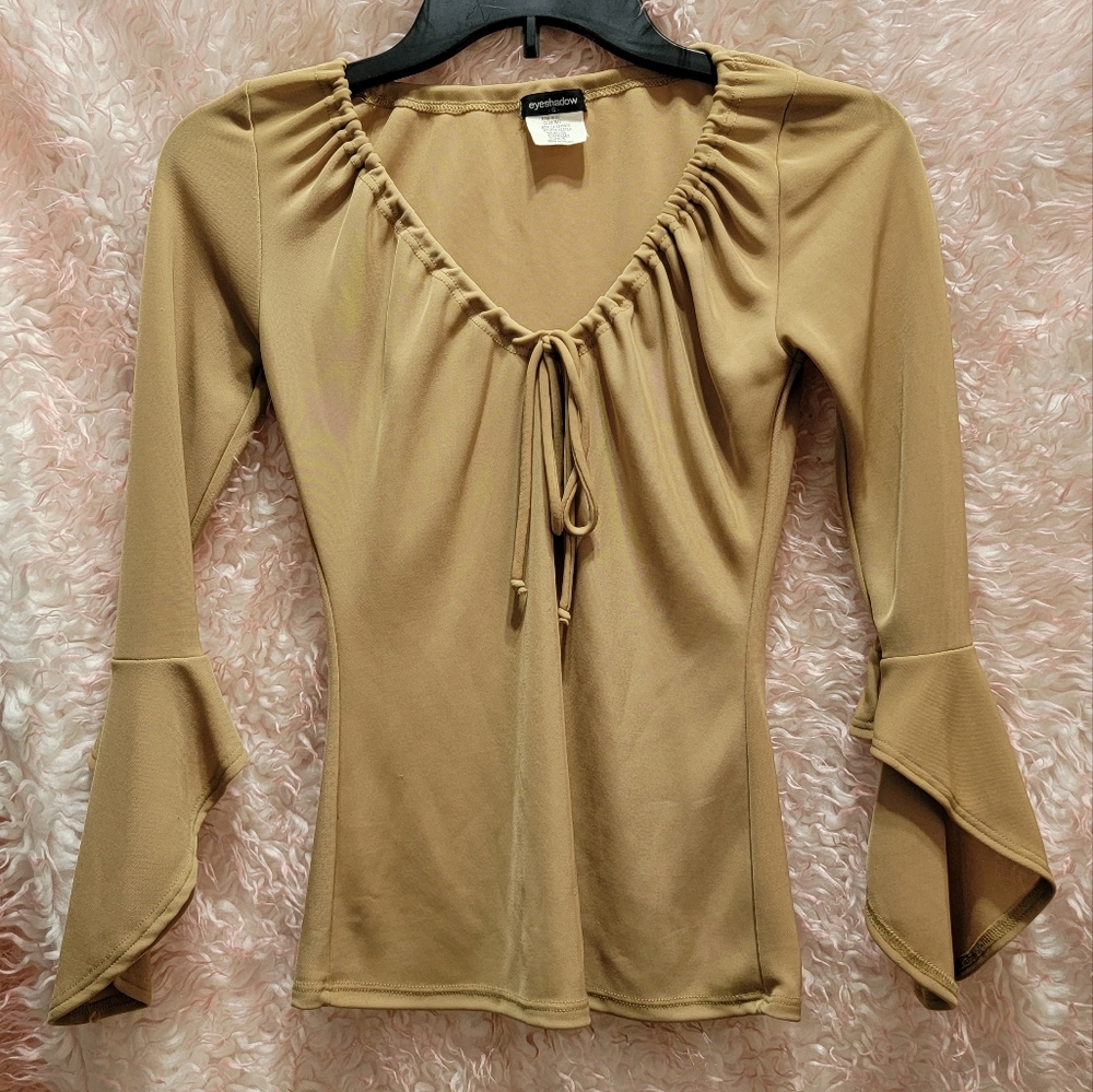 Vintage eyeshadow top sz S beige